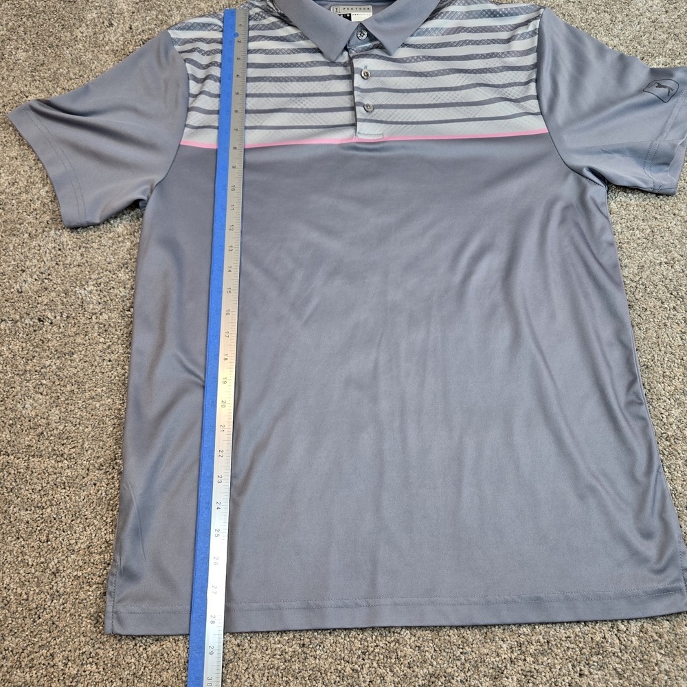 PGA TOUR Polo Shirt Mens Large Multicolor Striped Pro Series Preppy Golf Casual - Picture 4 of 8